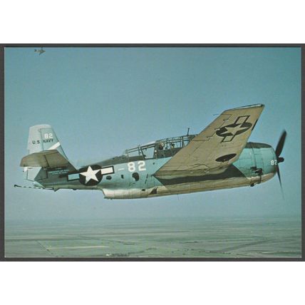 Grumman TBF-1 Avenger Torpedo Bomber - After the Battle Postcard