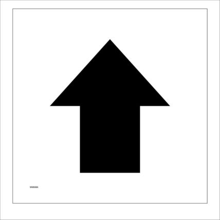 SIGN FORWARD NORTH NATURE TRAIL ARROW WHITE COUNTRYSIDE GUIDE WM068A ROUTE WAY