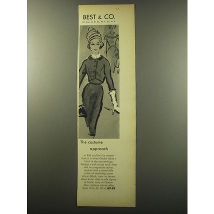 1960 Best & Co. Dress by Grobe Ad - The costume approach