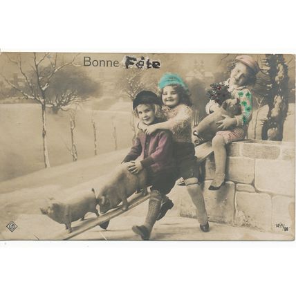 PC18258 Greeting Postcard. Bonne Fete