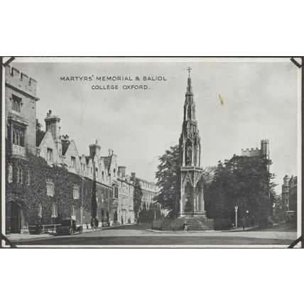 Martyrs' Memorial & Baliol College, Oxford, Oxfordshire, c.1940 - ETW Dennis PC