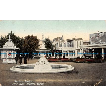 R137994 Western Gardens. Earls Court Exhibition. London. Valentines Series. 1912