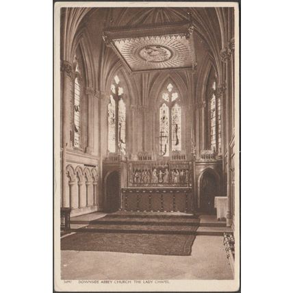 The Lady Chapel, Downside Abbey Church, Somerset, c.1920s - Postcard