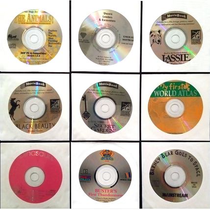 KIDS LOT #1 1992-1994 - 9 Vintage PC-CDs