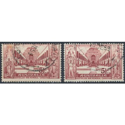 War Memorial, Canberra - Australia 1958 - FH - SG 302/3