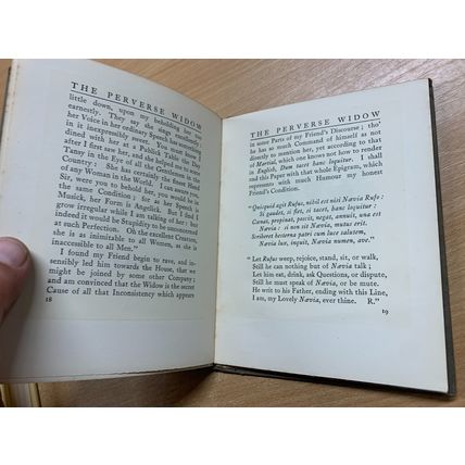 1909 SIR RICHARD STEELE "THE PERVERSE WIDOW" CECIL ALDIN ART FICTION BOOK (LL)