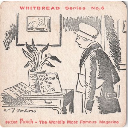 BEER MAT - WHITBREAD BREWERY - MAKES THE MOST OF YOU - (Cat 046) - (1961)