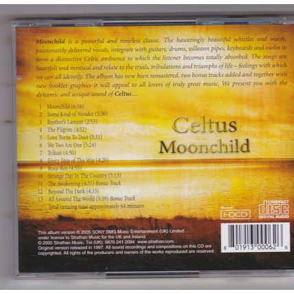 Celtus : Moonchild. (2005) CD Album