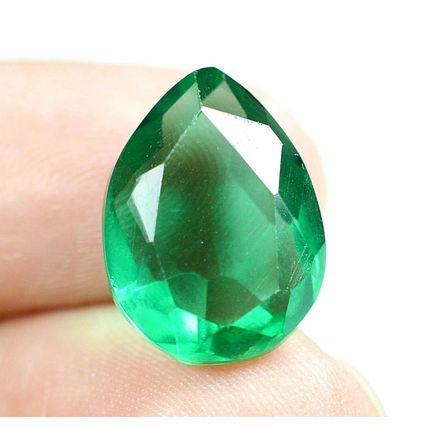 7.75 Ct Colombian Natural Green Emerald Pear Cut Loose Gemstone