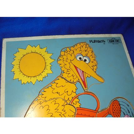 Cute 1979 Sesame Street BIG BIRD Wood Frame Tray Puzzle!! $7.00 obo!! This cute