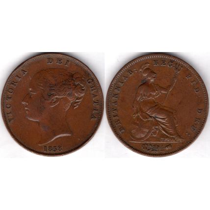 Great Britain. Victoria. Penny 1858. dy21734