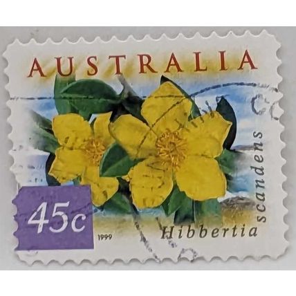 1999 Australia Guinea Flower 45C Stamp