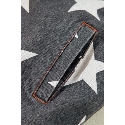 Black Star Snakeskin Printed Patchwork Denim Jacket