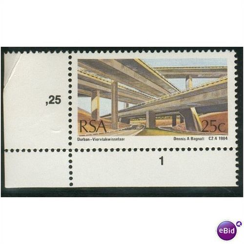 South Africa 1984 - SG 563 - 25c Durban, 4 level Interchange MNH
