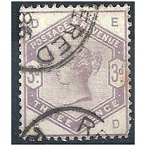 1883 SG191 3d Lilac Fine Used Check Letters "ED".