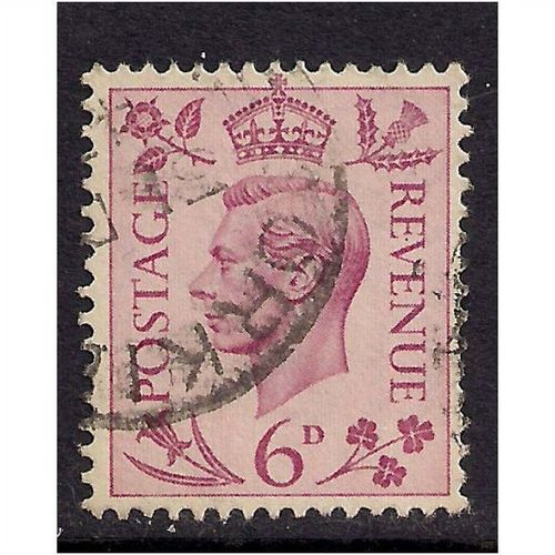 GB 1939 KGV1 6d Purple Used stamp SG 470 (285)