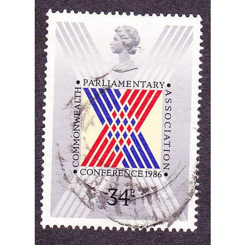 1986 32nd Commonwealth Parliamentay Conference. London. 34p Value. Fine used