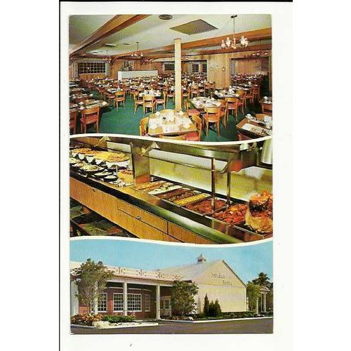 Advertising SWEDEN HOUSE SMORGASBORD Tampa Florida Postcard