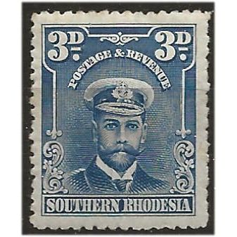 Southern Rhodesia 1924 SG5 3d Blue (nick) Mounted Mint . .. .