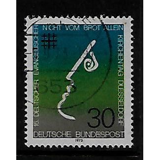 GERMANY 1973 PROTESTANT CHURCH 30pf PROFILE SG1665 FINE USED