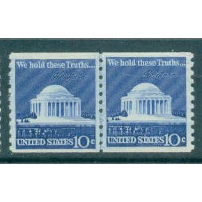 1520 10c Jefferson Memorial Almost Very Fine MNH CLP V0120