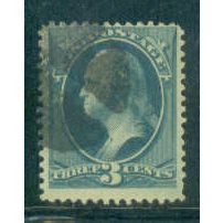 Used 184 3c George Washington Barely Clears M00552