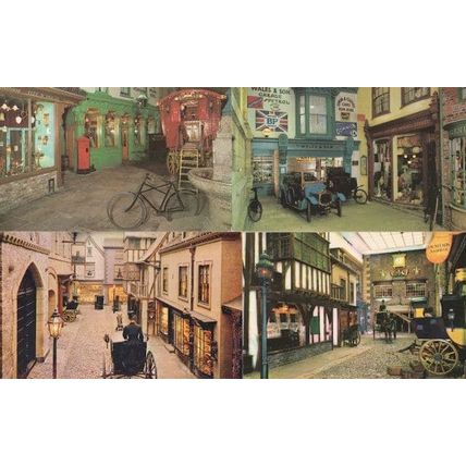 The Castle Museum Bicycle York King Wililam Hotel 4x Postcard s