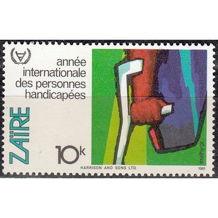 Zaïre 1981 Michel 734 Neuf ** Cote (2002) 0.45 Euro Année des handicapées
