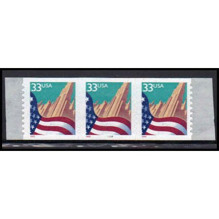 3281 33c U.S. Flag Over City Fine MNH PNC 1111A/3 PA4078