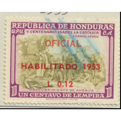 Honduras Stamp Scott #CO52, Used