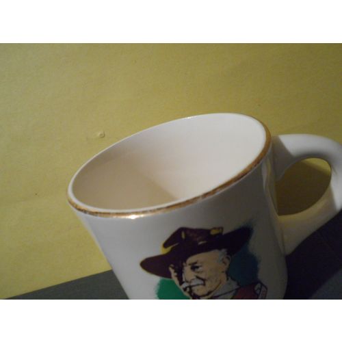 Boy Scout Mug,Lord Baden Powell of Gilwell,Vintage