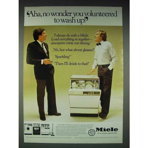 1983 Miele G560 Dishwasher Ad - You Volunteered