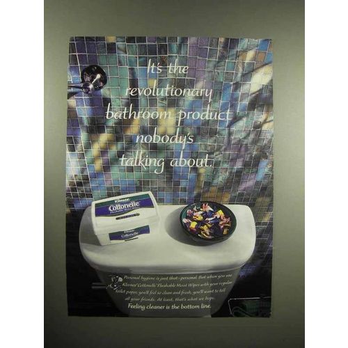 1998 Kleenex Cottonelle Moist Wipes Ad - Revolutionary