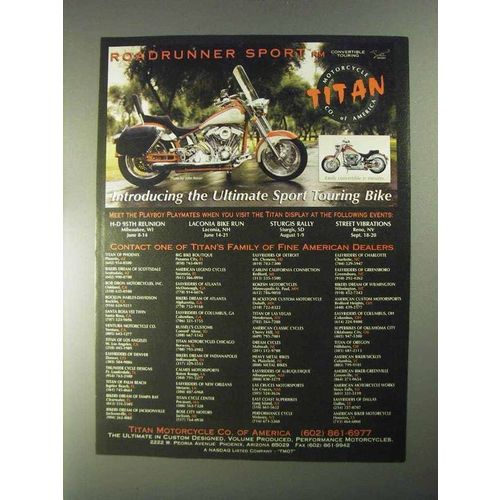 1998 Titan Roadrunner Sport RM Motorcycle Ad