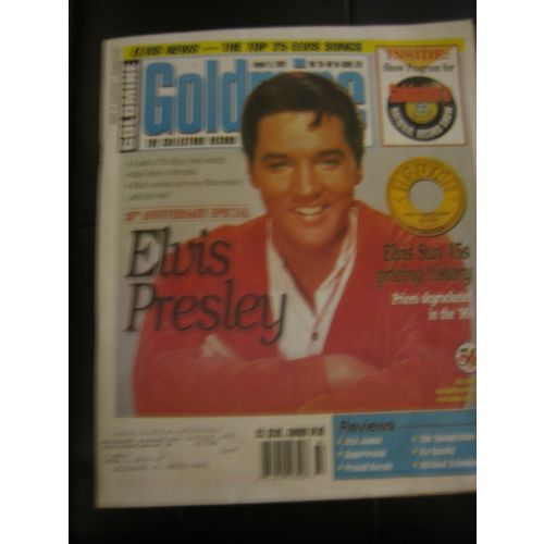 Goldmine Magazine-Elvis Presley Cover-Vol. 28 No. 16 Issue 575-August 9, 2002