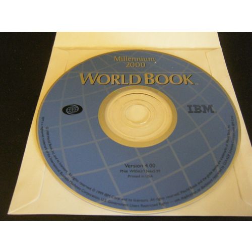 Worldbook - Millennium 2000 - Version 4.00 (PC, 1999) - Disc Only!!!