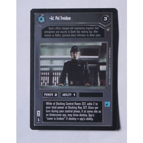 Star Wars CCG: A New Hope Limited # Lt. Pol Treidum (A) 1996 dark decipher