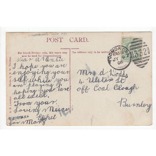 1906 Todmorden Duplex 332 Postmark on Postcard