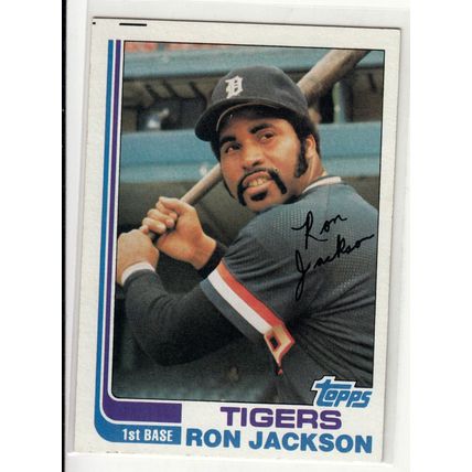 1982 Topps baseball card 488 Ron Jackson- Tigers