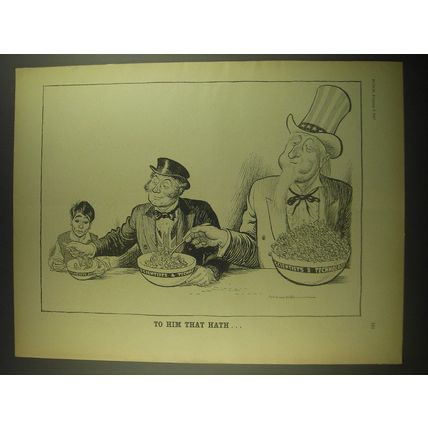 1967 Cartoon by Leslie Illingworth - To him that Hath