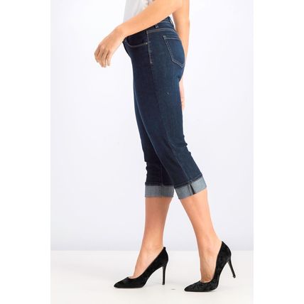 Style & Co Cuffed French Birch Wash Jeans Mid Rise Riverside Blue Size 4