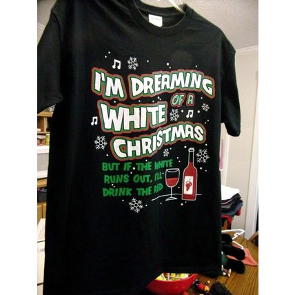 Christmas T Shirt-I'm Dreaming Of A White Christmas-Medium New w/Tag