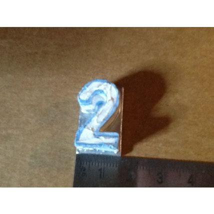 '2' Celebration Cake Blue 1:12th scale miniature