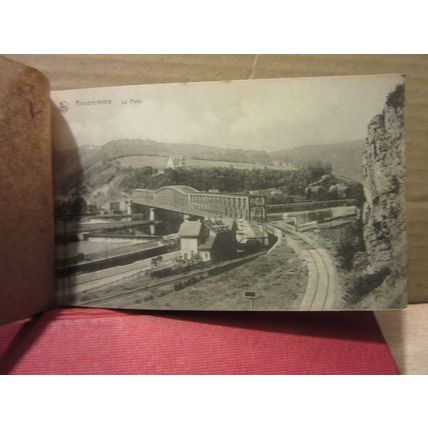 book of 10 views of VALLEE DE LA MEUSE, FRANCE unused antique postcards /