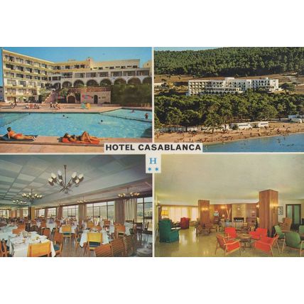 Hotel Casablanca Mallorca Restaurant & Lounge Spanish Postcard