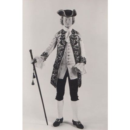 Toy Man Traditional Swiss Costume Freilburg Armelweste Zurich Museum Postcard