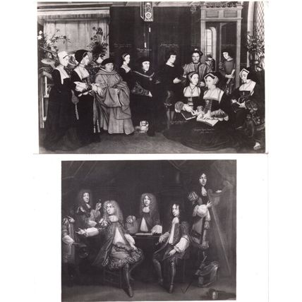 Nostell Priory Family Group Yorkshire 2x Real Photo Old Postcard s