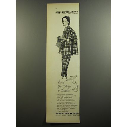1952 Saks Fifth Avenue Maternity Suit by Avorn Ad - Expect great things