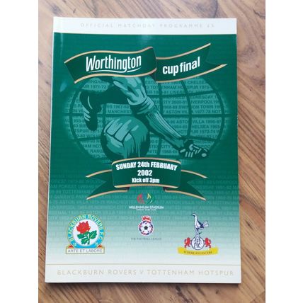 2002 League Cup Final Programme, Pair of Tickets & Pamphlet – Blackburn v Spurs