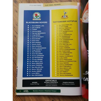 2002 League Cup Final Programme, Pair of Tickets & Pamphlet – Blackburn v Spurs